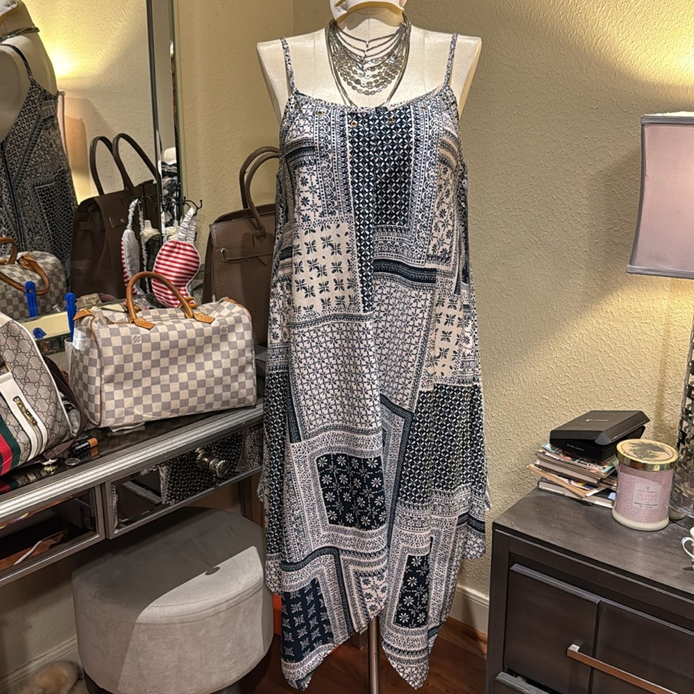 Patchwork Patterned Dress - image 2